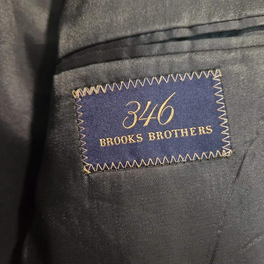 Brooks brothers‎ suit jacket 43 L Navy gold buttons